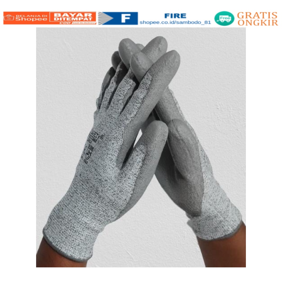 Anti Potong Anti Sayat Cut Resistant safety Gloves Anti Benda Tajam Anti Pisau Potong Anti Gores Hand Gloves