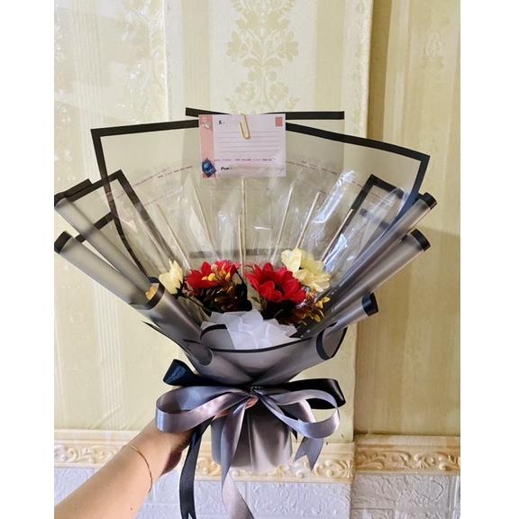 

12.12 sale Buket uang atau barang kosong kerangka bouquet cellophane transparant hampers hadiah ultah wisuda anniversary