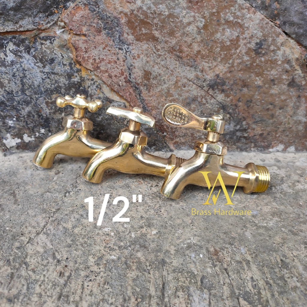 Kran Air Kuningan 1/2 inch Model Klasik 1 pcs