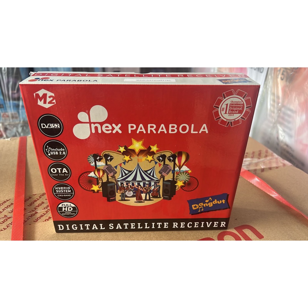 Receiver Mola Nex Parabola Merah - Type Dangdut (Merah) - Receiver