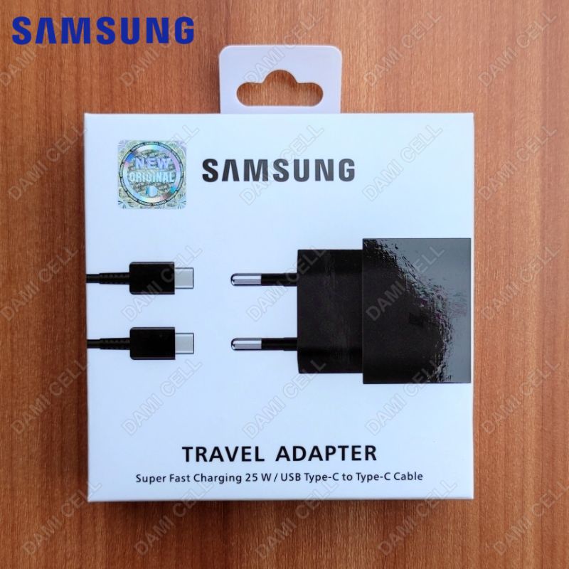 Charger Samsung Note 10, A80, A70 Super Fast Charging 25W Original 100% BLACK