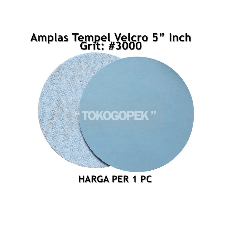 AMPLAS TEMPEL VELCRO 5&quot; INCH BULAT GRIT 3000 - 1PC