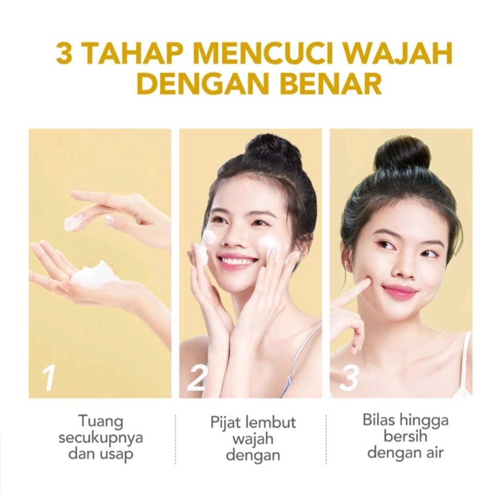 YOU HY AMINO FACIAL WASH BRIGHTENING 100gram / SABUN WAJAH Y.O.U BRIGH