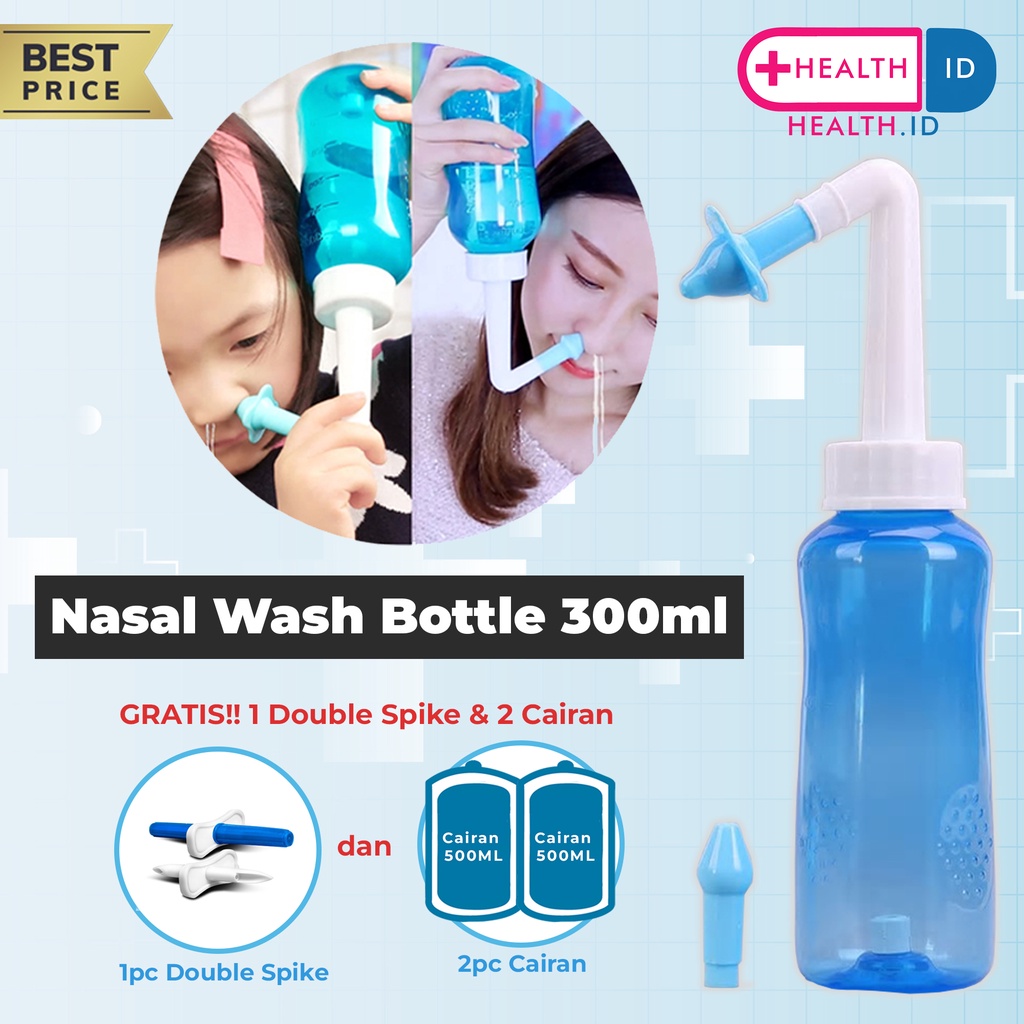 Paket Botol Cuci Hidung/ Nasal Wash Botle !!PROMO TERMURAH !! FREE 2CAIRAN