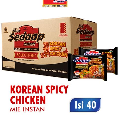 

☪ SEDAAP Mie Instan Korean Spicy Chicken Bag Box Isi 40 pcs ☚