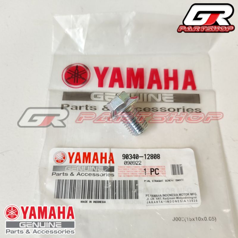 baut pembuangan oli mesin f1zr mio sporty smile soul fino nouvo ori ygp original yamaha