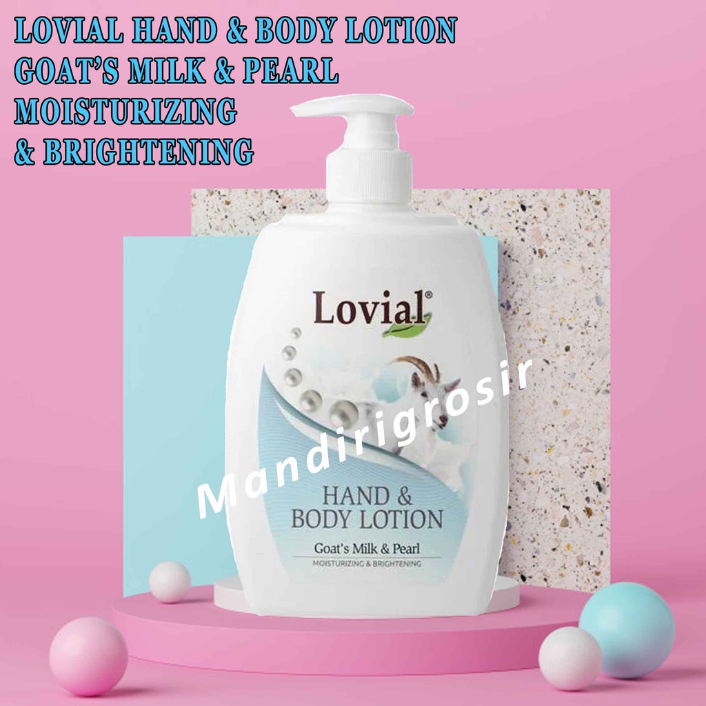 Hand&amp;Body Lotion* Lovial* Goat's Milk &amp; Pearl* Moisturizing &amp; Brightening* 520ml