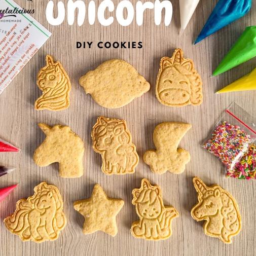 

☑ DIY COOKIES decorating kit unicorn mermaid - isi 10 ♔