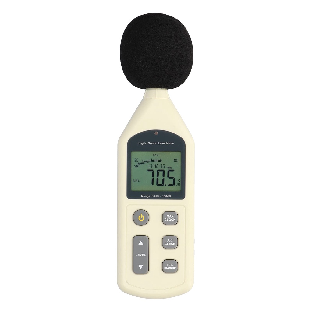 Decibel Meter Noise Level Reader 30-130dB Noise Measuring Meter Mini Audio Sound Level Meter Decibel