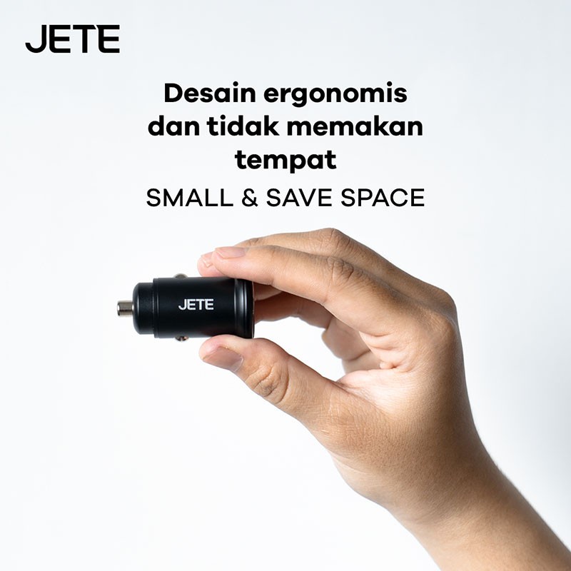 Car Charger Fast Charging 48W 2 Output with PD JETE J5 - Garansi 2 Tahun