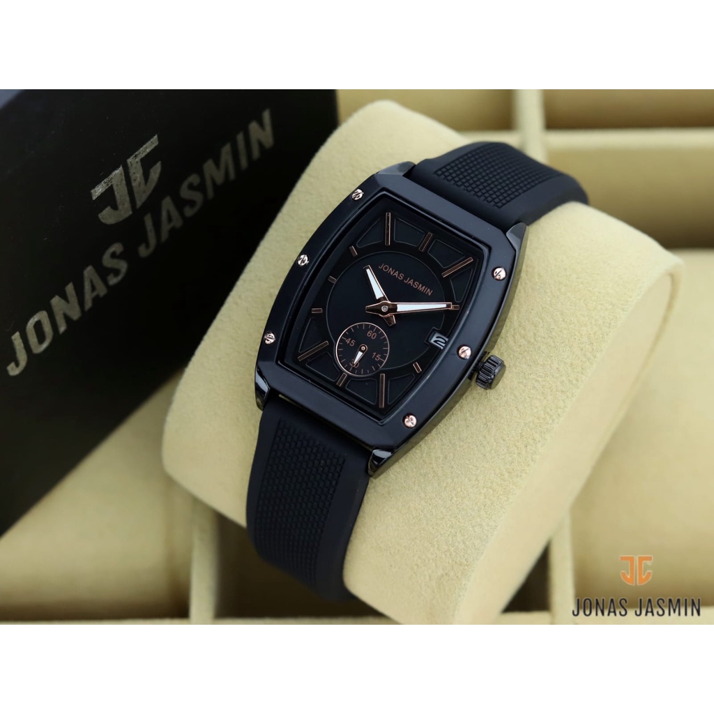 Jam Tangan Mewah Wanita JJ-2225L Strap Karet Anti Air Free Batrai