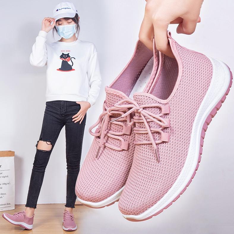 Terbaru Batavia 2023 baru sepatu impor wanita  rajut  premium bernapas olahraga bebas biaya kirim  B