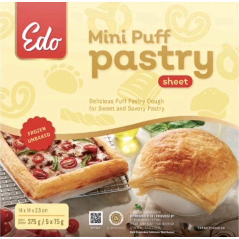 

EDO MINI PUFF PASTRY SHEET 375GR