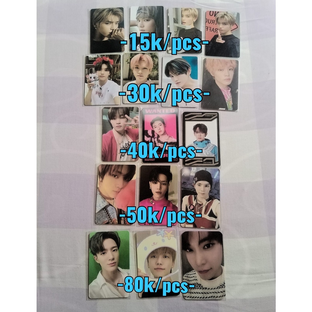 PC NCT (Jeno ar tiket tds2, Jaemin tc sanrio ver b, Doyoung bene mecima universe, Haechan beatbox ne