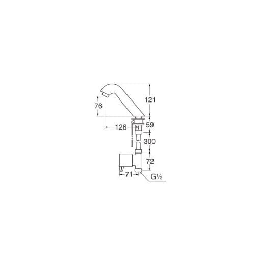 San Ei Sensor Basin Tap - Kran Sensor EY 501