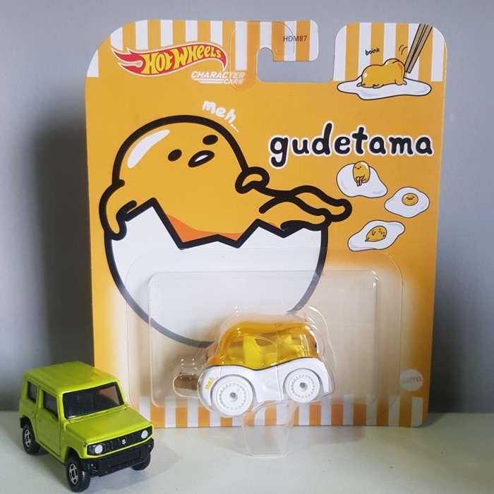 DIE-CAST MAINAN HOT WHEELS CHARACTER CARS GUDETAMA HOTWHEELS HW ORI
