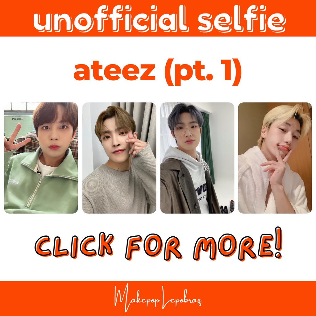 [PART 1] [MIN. 5 PC] ATEEZ UNOFFICIAL SELFIE - BOYFRIENDABLE PC HONGJOONG JONGHO MINGI SAN