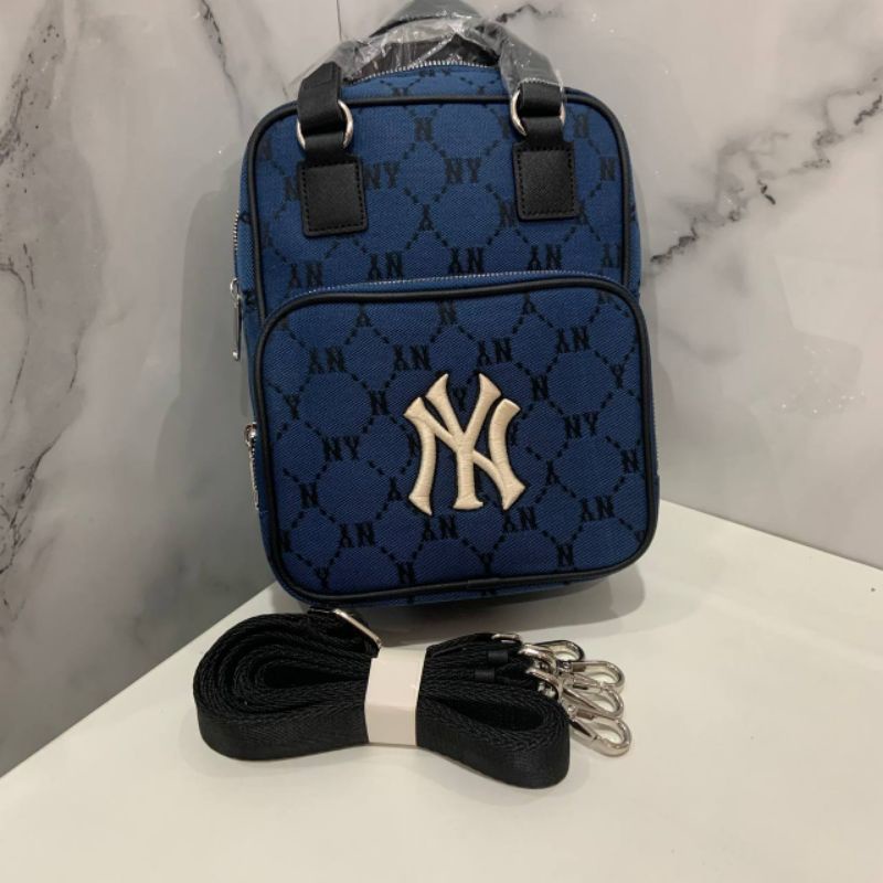 Mlb Monogram Jacquard Mini Backpack New York Tas Pria