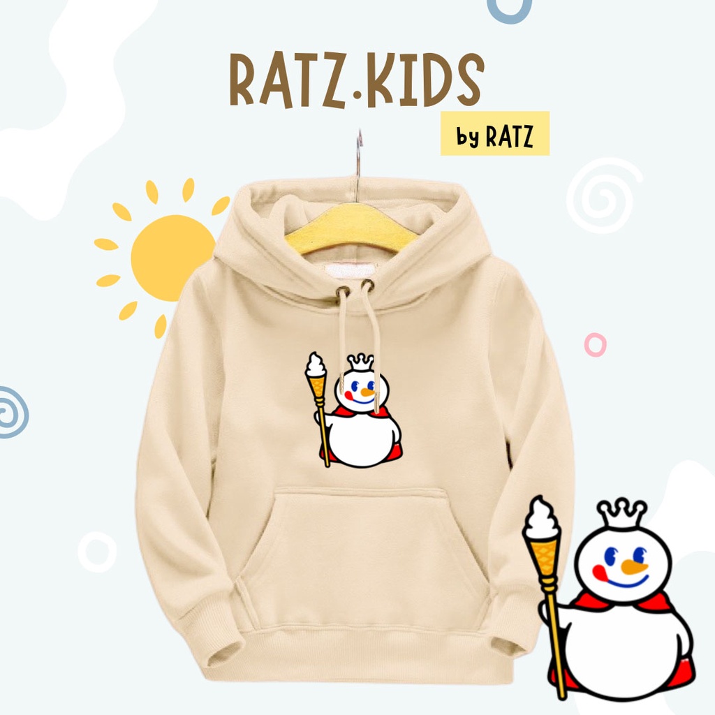 jaket sweater hoodie anak perempuan laki laki gambar ICE CREAM MIXUE usia 1 2 3 4 5 6 7 8 9 10 11 12