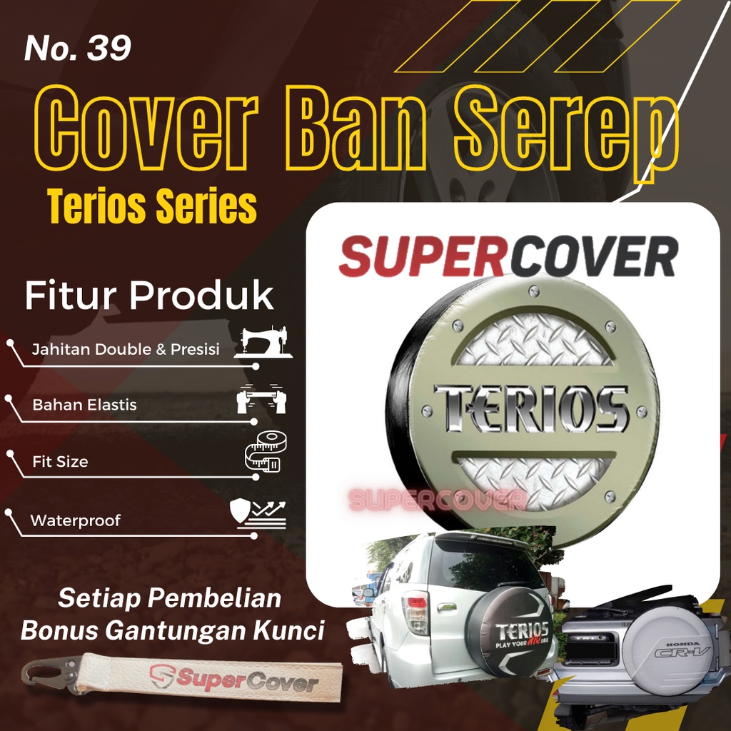 Sarung Ban Serep Daihatsu Terios Cover Ban Serep Kulit Sintetis Daihatsu Terios 39 Penutup Pelindung