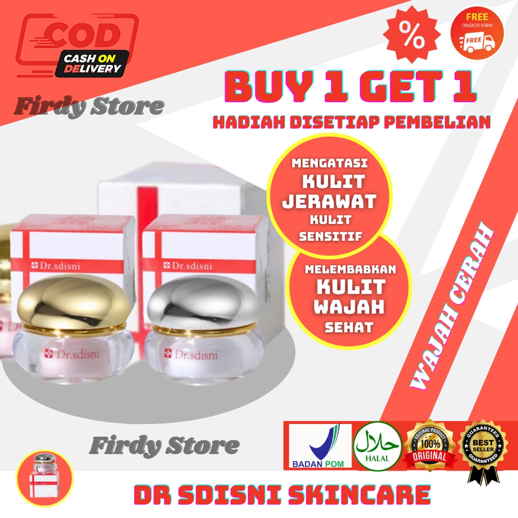 Dr Sdisni Original Skincare Whitening Day Cream And Night Cream Perawatan Wajah A63