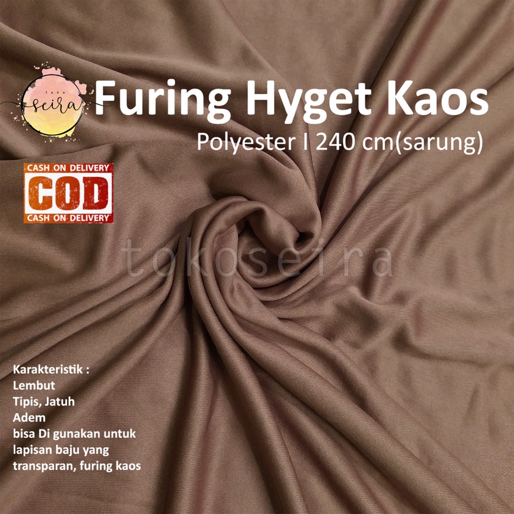 Kain Furing Hyget Bahan Kaos Lebar 240cm (Nyarung)