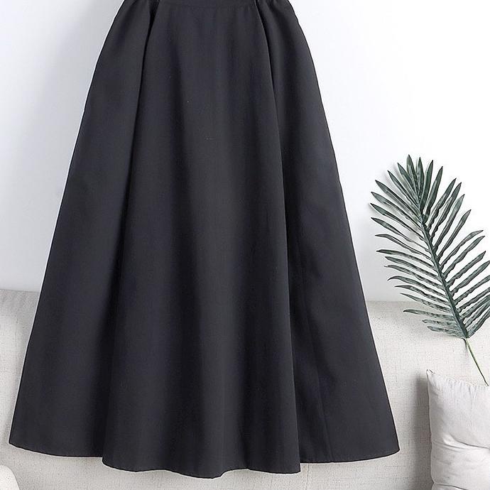 Star NATHAS SKIRT Bahan Katun Linen Rok Rampel / Rok Bahan Katun Rayon / Rok Adem / Rok Halus / Rok 