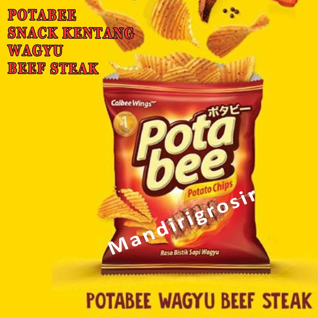 Potato chips* Pota bee* Potato chips* wagyu bwagyu beef steak* 68g