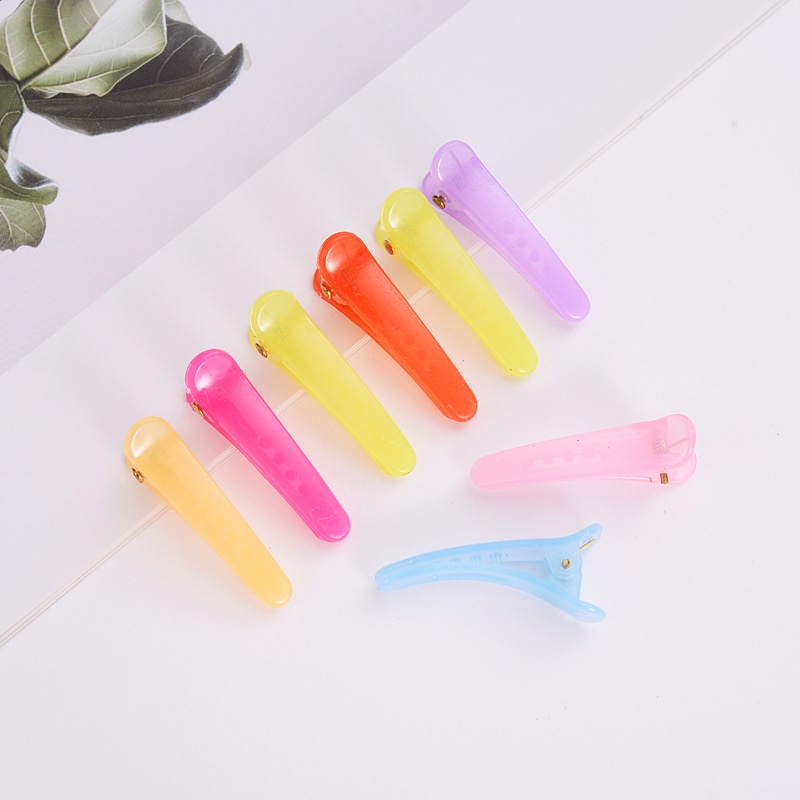 Jepit Rambut Buaya Panjang 3.5cm / Jepit Rambut Salon Hitam / Jepitan Rambut Panjang Warna Polos / Duckbill Polos