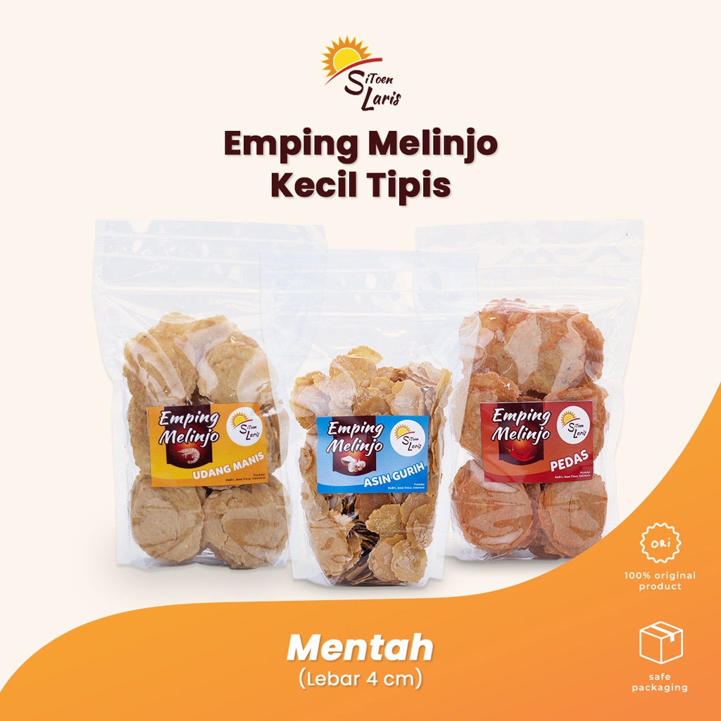 

Emping melinjo MENTAH kecil tipis est diameter 4cm