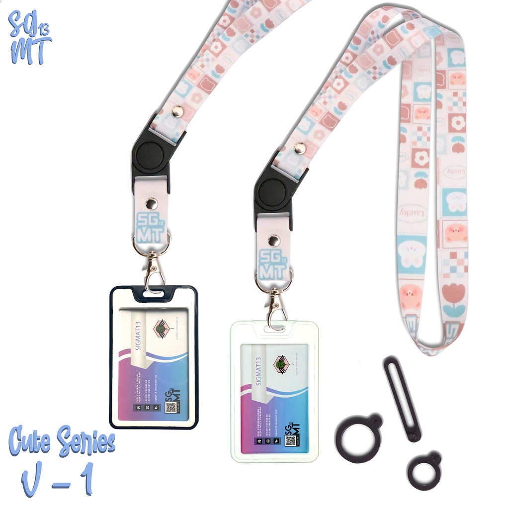 Lanyard id card holder name tag Hp Lanyard full printing AESTHETIC V1 3 pcs Oring