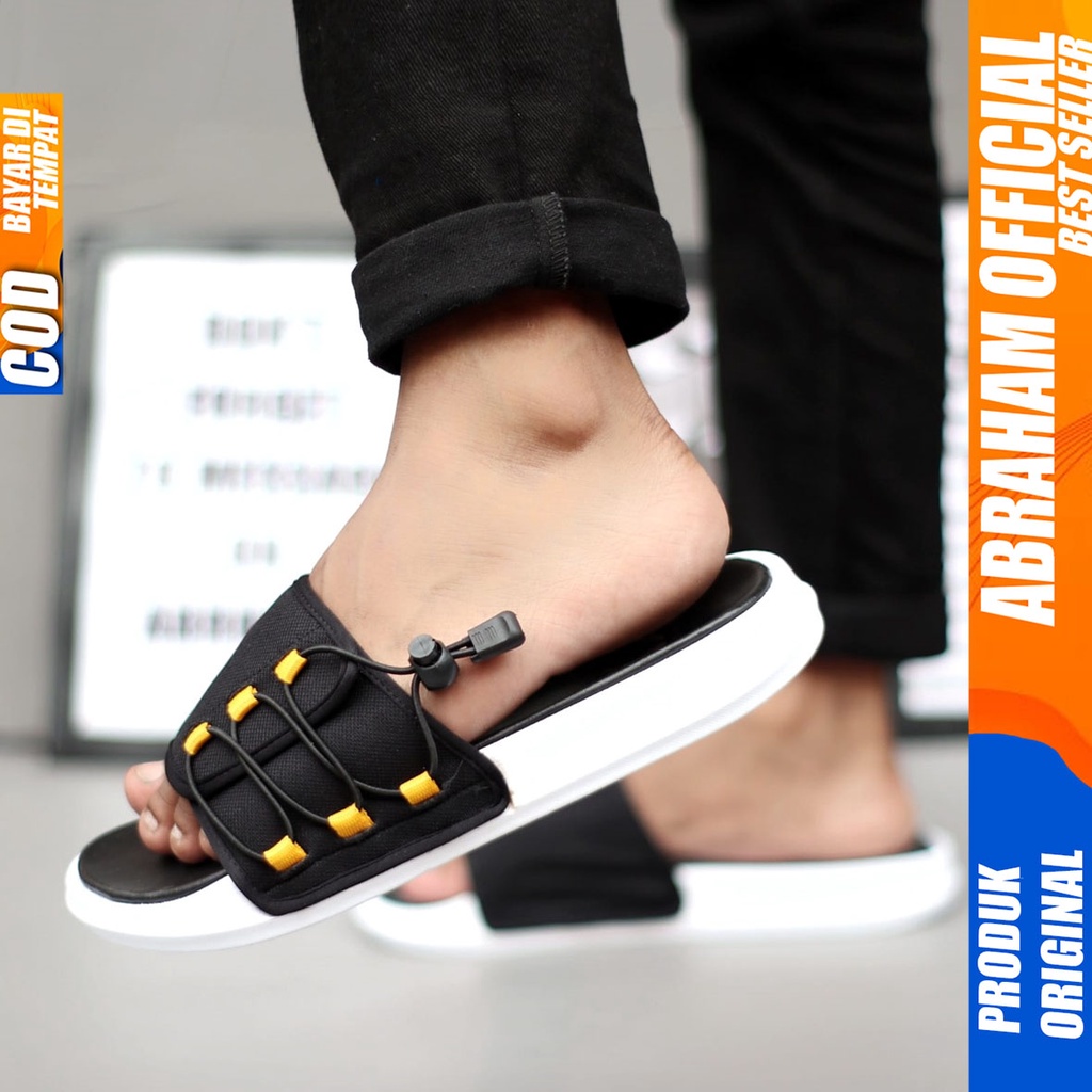 Sandal Casual Pria Sandal Slide Pria Sendal Selop Cowok Fashion Terbaru Keren