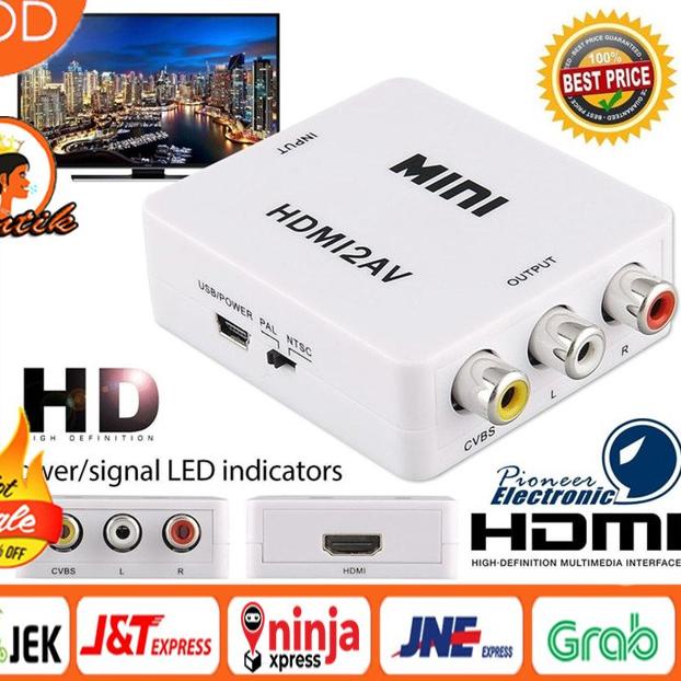 ➶ HDMI2AV RCA CONVERTER ADAPTER BUAT ANYCAST M2 SAMBUNGAN ANYCAST ❃