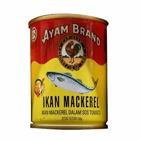 

AYAM BRAND 425 GR IKAN SARDINES / MACKEREL KALENG SARDEN FISH TOMAT