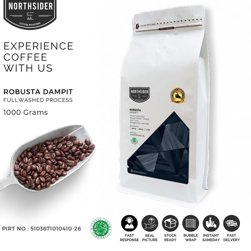 

✿ BIJI KOPI FINE ROBUSTA DAMPIT - 1KG NORTHSIDER COFFEE ➺