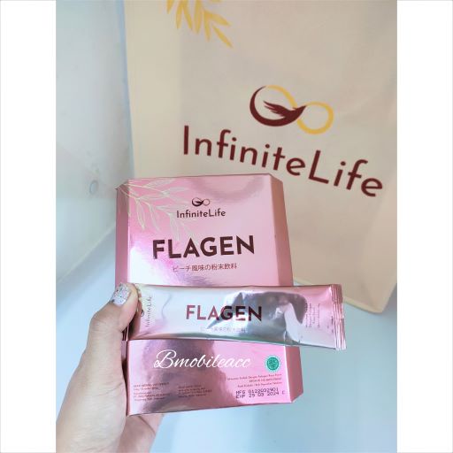 Flagen infinite life salmon ovary peptide kolagen ikan 12 sachet