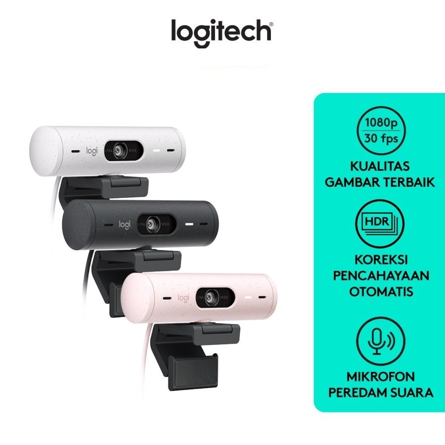 Webcam Logitech Brio 500 FHD HDR 4MP with Privacy Shutter