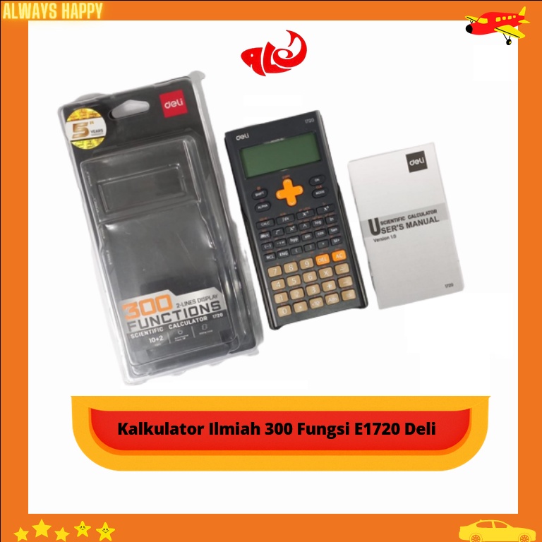

Kalkulator Ilmiah 300 Fungsi E1720 Merek Deli Murah Calculator