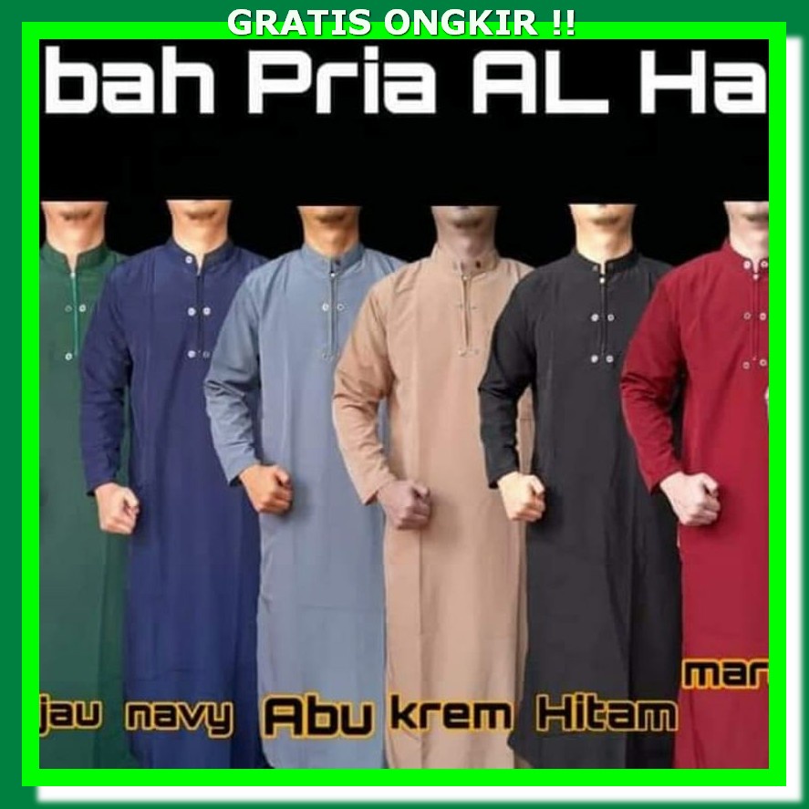 Jubah Pria Baju Jas Panjang Dewasa Terbaru Muslim Pakaian Gamis Jumbo Jubah Gamis Pria Dewasa Jumbo