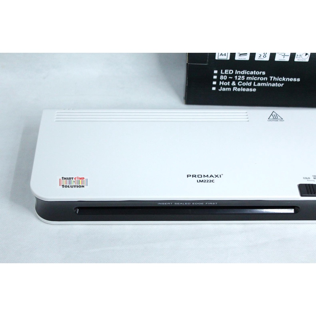 Mesin Laminating A4 &amp; F4 Promaxi LM222C Super Slim Hot Cold Laminator