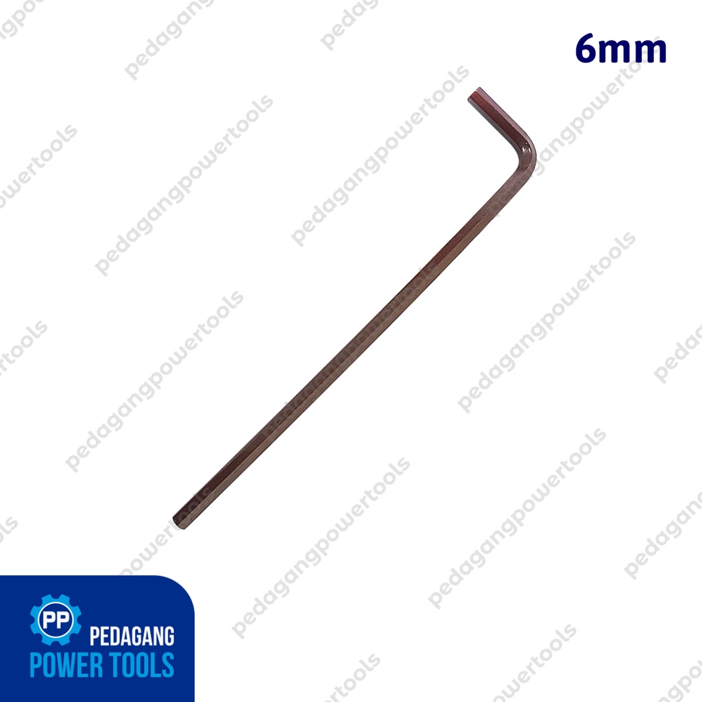 LIPPRO 161 6 MM KUNCI L PANJANG FLAT S2 EXTRA LONG HEX KEY WRENCH 6MM