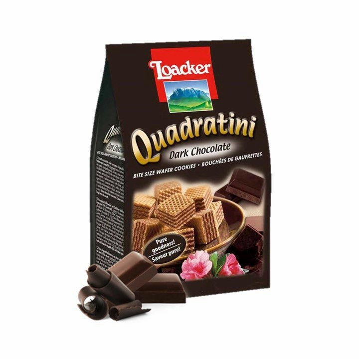 

LOACKER Quadratini Dark Chocolate 125gr Wafer Import