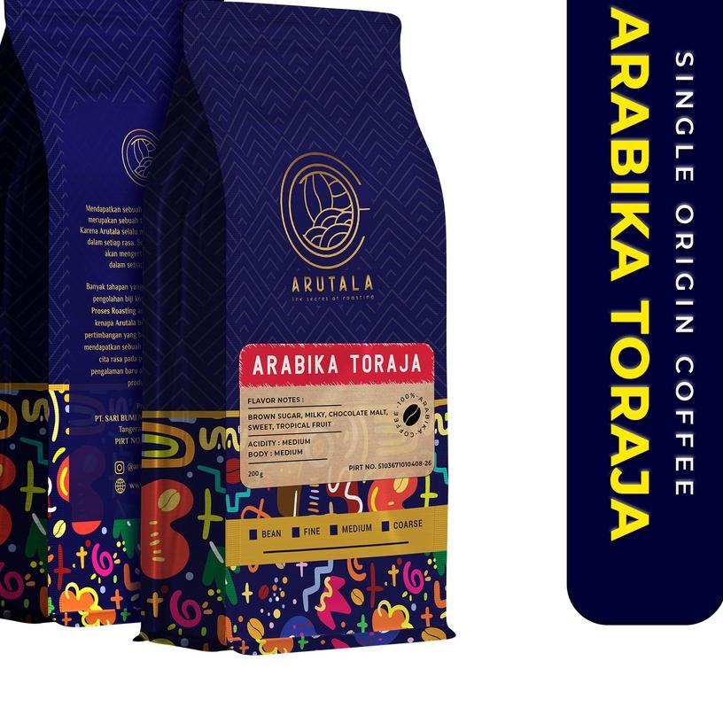 

➧ ARUTALA Kopi Arabika Toraja Sapan 200 gram ֍