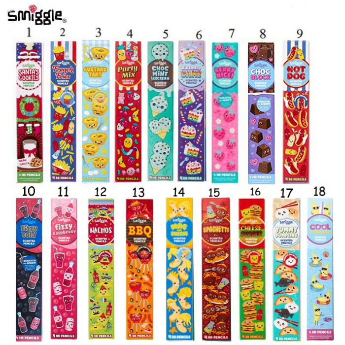 

Terlaris Smiggle Scented Pencil Pack X 4 Original