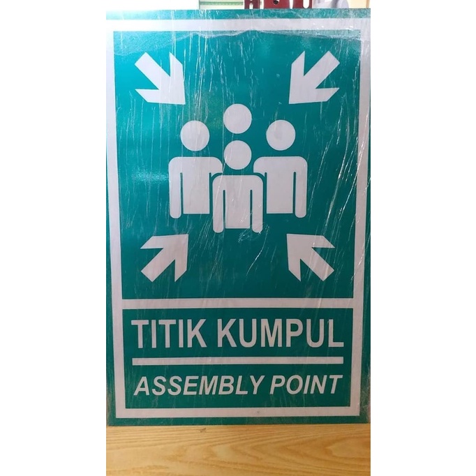 

PLAT TITIK KUMPUL / ASSEMBLY POINT (RAMBU STICKER AKRILIK ) hqu05