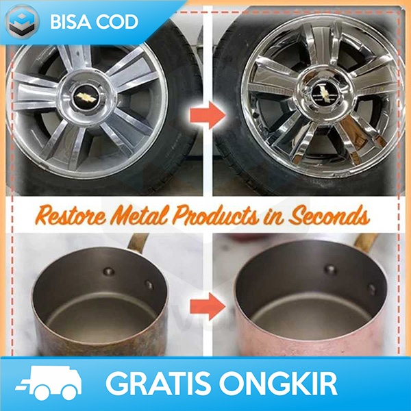 PENGKILAT BESI STAINLESS TEMBAGA KRIM POLES BODY MOBIL JAM TANGAN 10ML