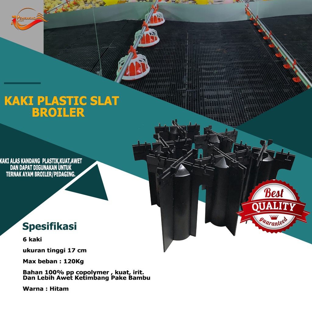 Kaki Plastik Slat Untuk Alas Kandang Ayam Broiler berisi 6 Pcs