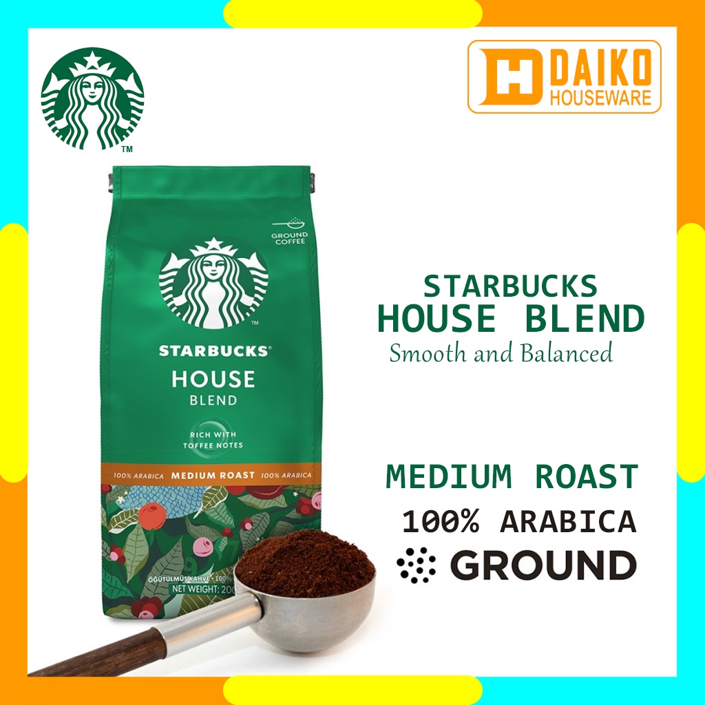 Kopi Bubuk Starbucks Veranda Blend Blonde Roast Coffee Sachet Bag 200gr