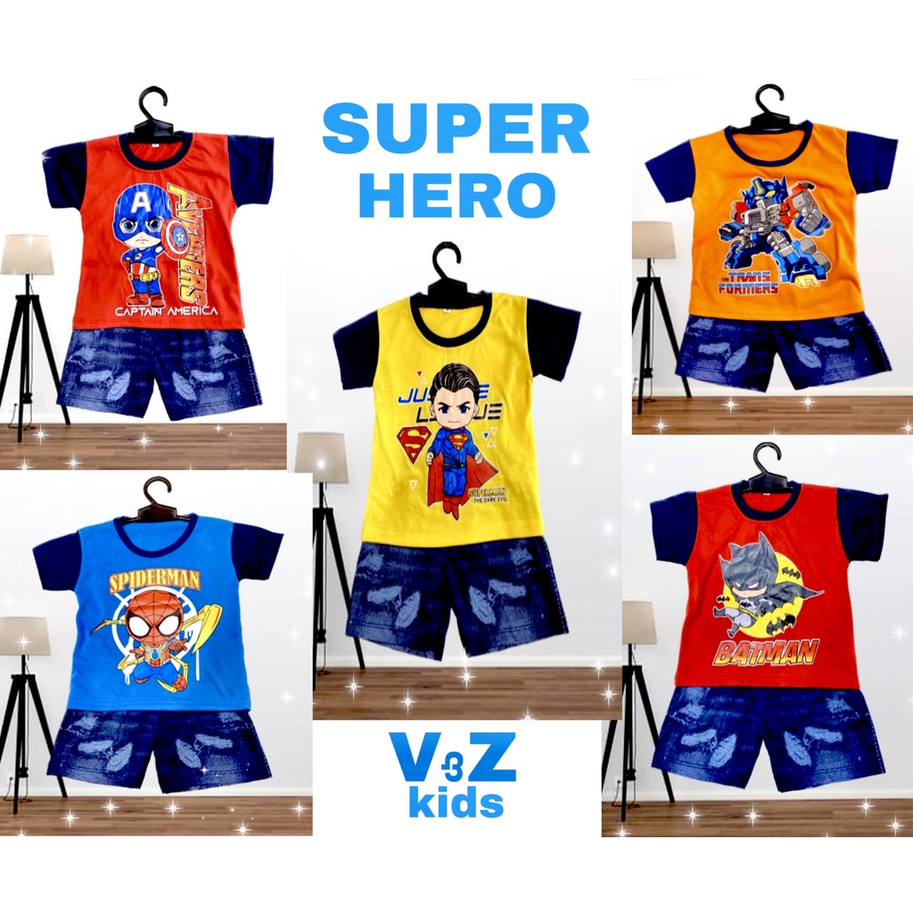 V&amp;Z kids- baju anak setelan jeans anak laki laki 1-6 tahun/kaos anak murah jeans