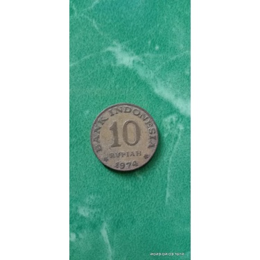 uang 10 rupiah 1974